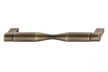 Меблева ручка скоба Hafele 176 х 36 мм/160 мм цамак матовий латунь (106.69.403) 106.69.403 фото
