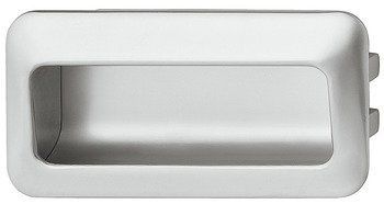 Ручка мебельная врезная цамак 110 х 56 мм хром матовый 155.00.550 фото