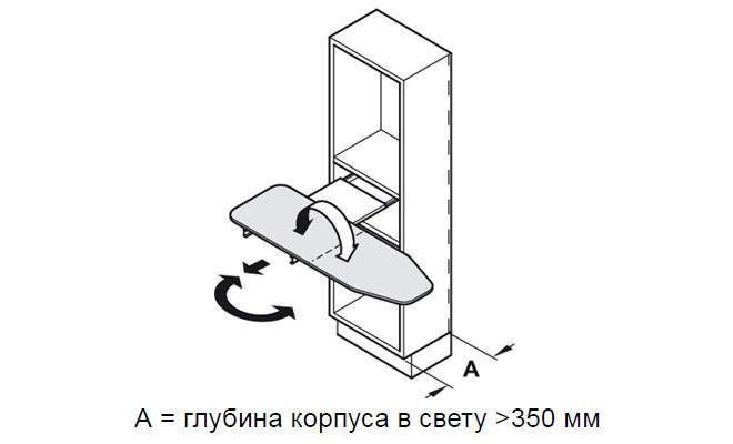 Гладильная доска IRONFIX выдвижная поворонтая белая чехол алюминиевого цвета 568.60.793 фото