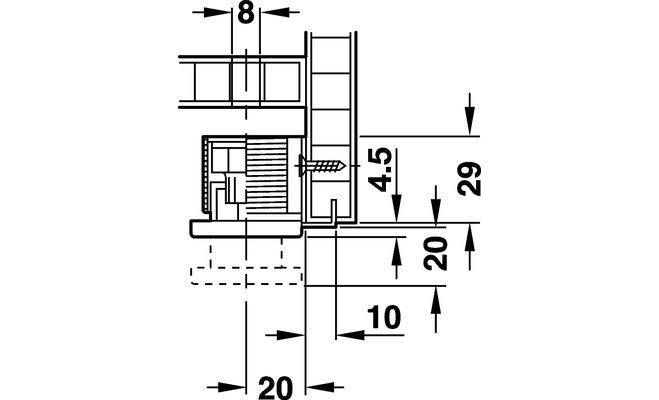 Элемент регулирования цоколя SW6, 150 кг 637.42.942 фото