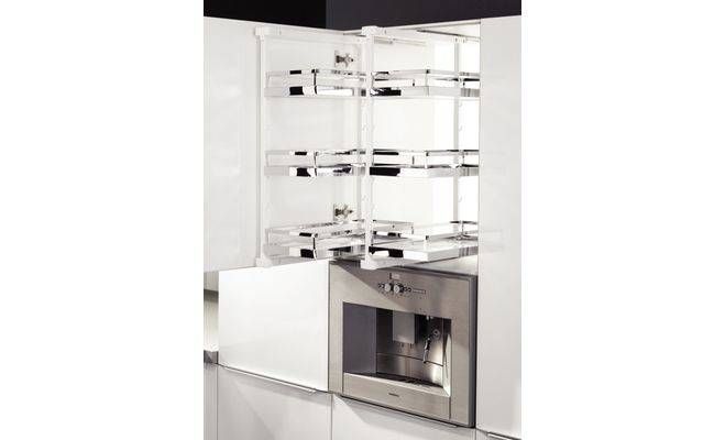 Набір полиць ARENA CLASSIC 228 х 470 х 88 мм з ANTI SLIP для кухонної шафки Pantry pull-out 54560077 545.60.077 фото