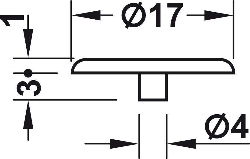 Заглушка для корпусу стяжки MINIFIX D15 мм сіра D17 мм товщина деталі 15-29мм 26224550 262.24.550 фото