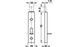 Мебельная задвижка 70 сталь никелированная 251.10.703 фото 2