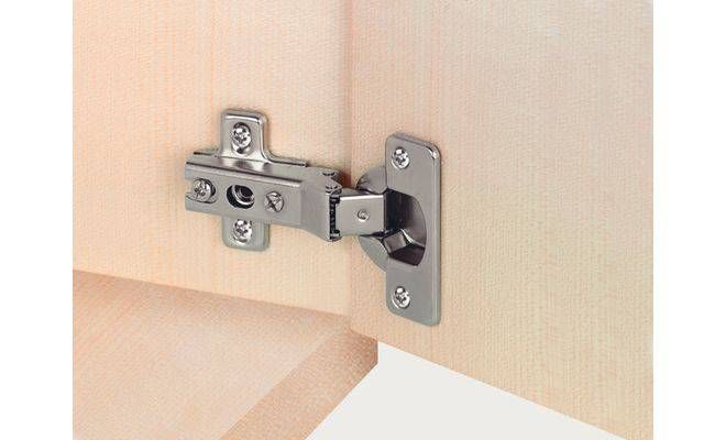 Петля METALLAMAT A -30&deg; сталь нікельований шаблон 48 х 6 мм під шуруп 31639500 316.39.500 фото