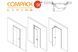 Комплект фурнитуры Compack Living 90&deg; F70, левый 935.11.216 фото 2