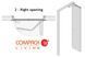 Комплект фурнитуры Compack Living 90&deg; A80, правый 935.11.219 фото 3
