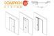 Комплект фурнитуры Compack Living 180&deg; A80, левый 935.11.224 фото 2