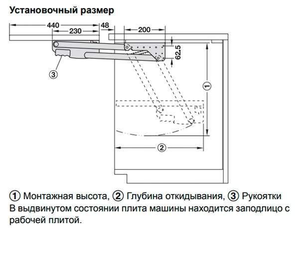 Встроенный выдвижной столик для кухонной техники для ширины корпуса от 450 мм 504.17.706 фото