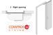 Комплект фурнітури Compack Living 180&deg; A80 правий 93511225 935.11.225 фото 3