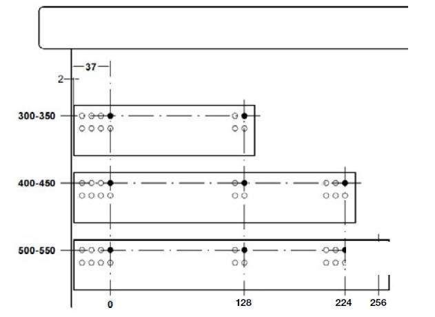 Шариковая направляющая Hafele WoodPro с механизмом частичного выдвижения 25 кг 400 мм (433.06.542) 433.06.542 фото
