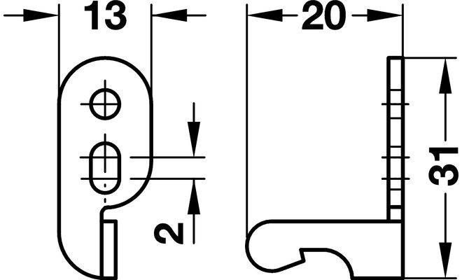 Защіпка пружинна Tutch-Latch 24556901 245.56.901 фото