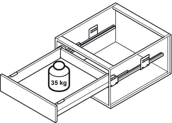 Комплект выдвижных ящиков с доводчиком Hafele Matrix Box S до 35 кг 120 х 400 мм Белый (552.54.793) 552.54.793 фото